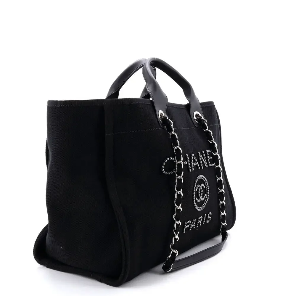Chanel Deauville Tote Pearl Embellished #248431C48B - Picture 2 of 6